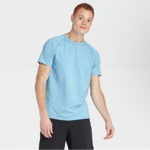 NWT All in Motion Men's Novelty T-Shirt Size Medium Light Blue